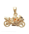 Pendentif plaqué or Moto