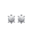 Boucles d'oreilles enfant tortue en argent massif-1