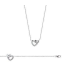 Collier chaine argent massif double coeurs-1