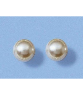 Boucles d'oreilles perle de Majorque plaqué or