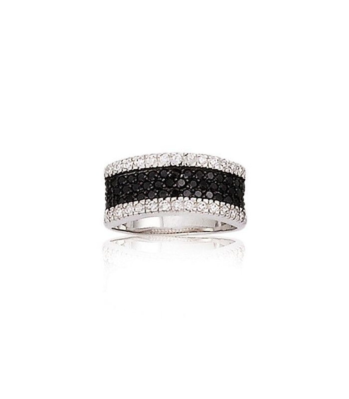 Bague Ancienne Argent Massif – Alliance Jonc, Zirconium, Taille 54, 925