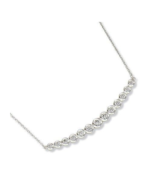 Collier Chaîne Pendentif étoile Argent Massif - Avec Zirconiums Et Pierre Aventurine