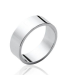 Bague anneau style alliance en argent massif -1