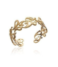 Beau bracelet rigide femme plaqué or 