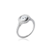 Bague argent massif beau zirconium solitaire-1