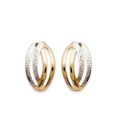 Boucles d'oreilles petite bicolore 