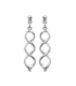 Boucles d'oreilles pendantes argent massif entrelacs-1