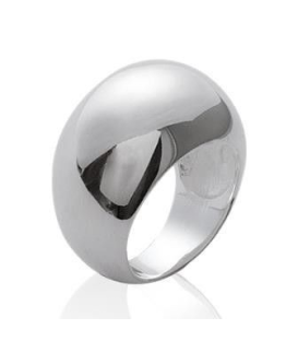 Grosse bague argent massif bombée femme homme