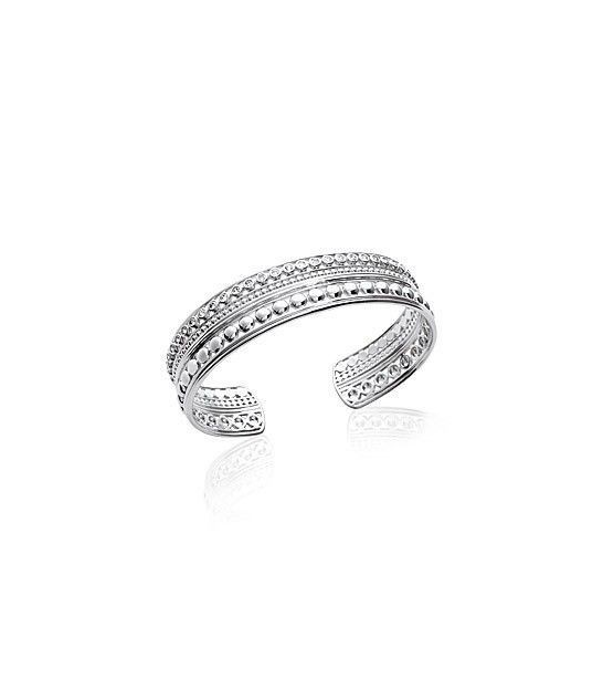 Bracelet Ancien En Argent Massif 925 - Serti De Zircons Synthétiques Argentés - Occasion Bon état