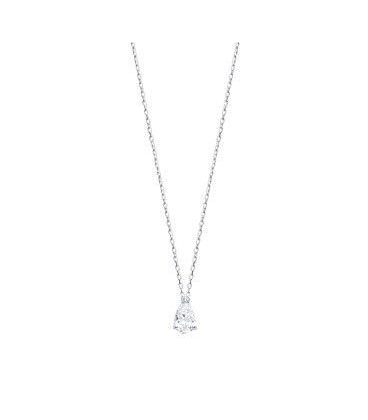 Pendentif chaine argent massif zirconium taillé en diamant-3