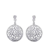 Boucles d'oreilles argent massif dentelle-1