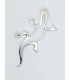 Beau pendentif argent massif salamandre-1