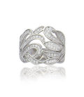 Grosse bague joaillerie argent massif