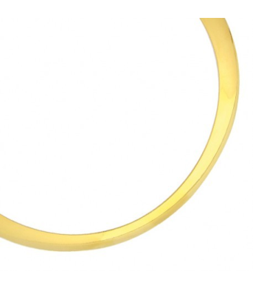 Collier ouvert rigide large plaqué or-1