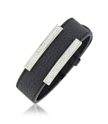 Bracelet femme cuir cristaux