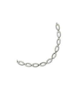 Collier acier maillons ovalisés zirconium