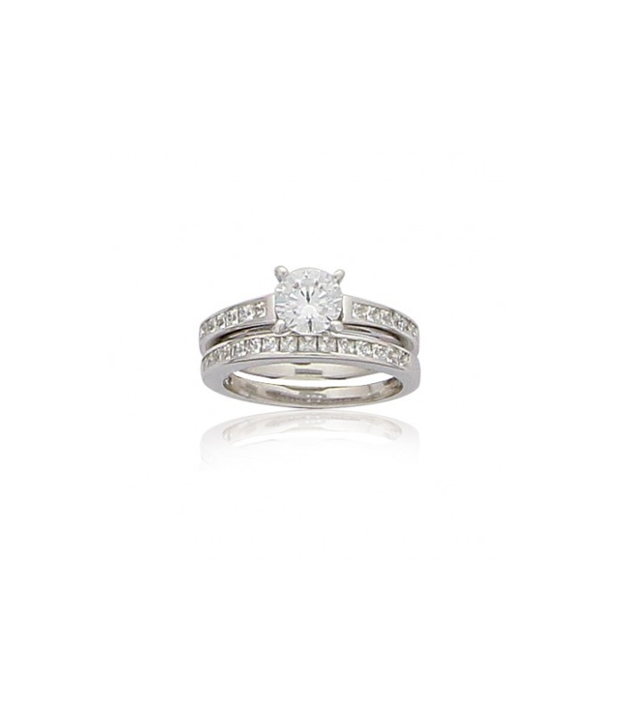 Bague Solitaire Bague Luxe Argent Bague Solitaire Diamant Luxe