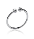 Bague ouverte de pouce argent zirconium 