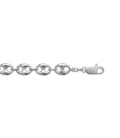 Bracelet grain de café argent massif