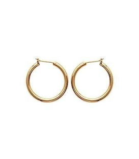 Boucles d'oreilles créole plaqué or 