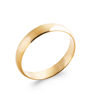 Alliance bague plaqué or simple femme homme-2