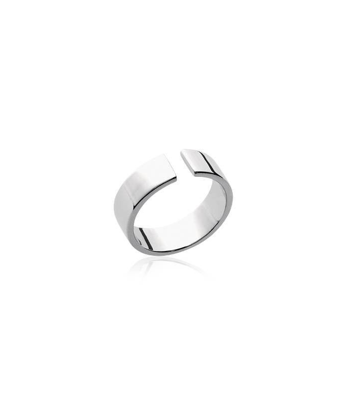 Bague Ouverte Argent Massif Miroir
