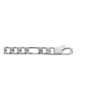 Bracelet gourmette homme argent massif maille figaro-1