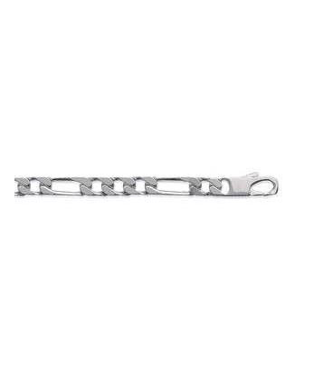 Gourmette bracelet homme argent massif maille figaro 