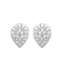 Boucles d'oreilles argent massif goute de zirconium-1