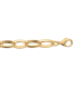 Bracelet plaqué or anneaux ovalisés-1