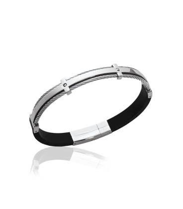 Bracelet acier semi rigide-1