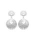 Boucles d'oreilles argent massif soleil-1