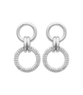 Boucles oreilles argent massif pendants zirconium