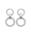 Boucles oreilles argent massif pendants zirconium