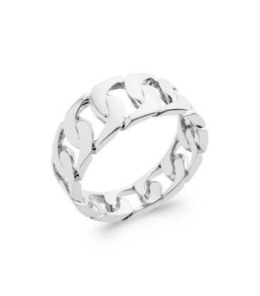 Bague argent massif entrelacs ronds-1