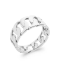 Bague argent massif entrelacs ronds