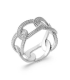 Grosse bague argent massif fantaisie entrelacs-1