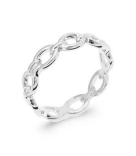 Bague alliance originale chaine argent massif