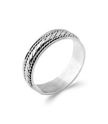 Bague bel anneau alliance argent massif 
