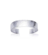 Bracelet ouvert plat rigide argent massif-1