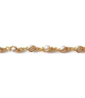 Bracelet plaqué or enroulé de perles de Majorque