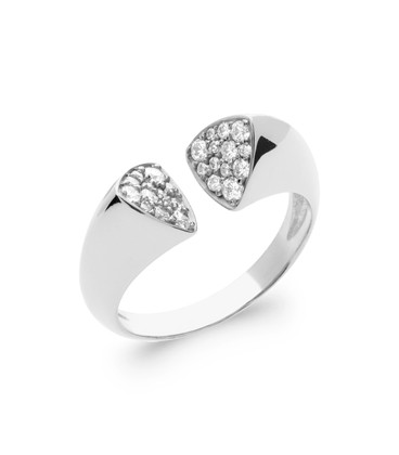 Bague tête à tête zirconium argent massif-1