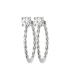 Boucles d'oreilles pendant stylisé zirconium argent massif-1