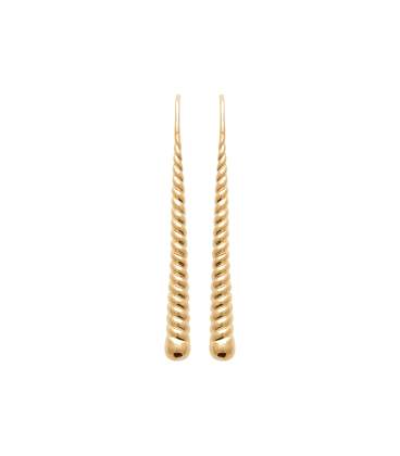Boucles d'oreille plaqué or pendants chic-1