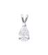 Pendentif argent massif zirconium taillé en diamant 
