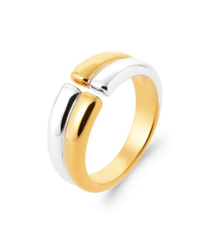 Bague plaqué or cercle épais - La Petite Tribu