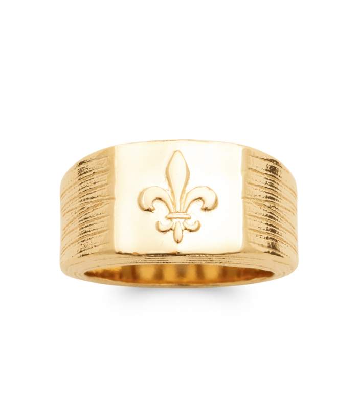 Bijoux Chevaliere Lys Chevalière Fleur De Lys Or Medieval Fantasy