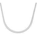 Collier chaîne moderne argent massif trois chaine maille serpent