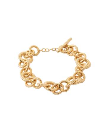 Beau bracelet plaqué or original-1
