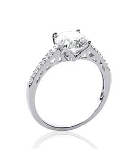 Bague argent zirconium taillé solitaire